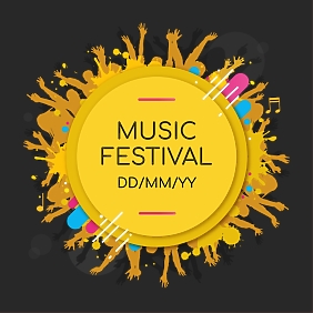 Наклейка Музыкальный фестиваль